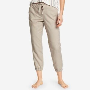 Eddie Bauers Travix Pants Hiking Quick Dry Elastic Waist Tan TALL 6 T6